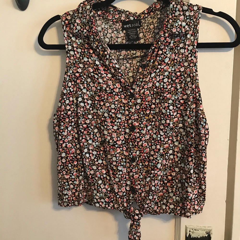 Floral crop top